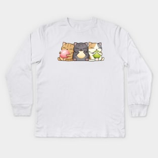 Chubby Cat Dango Kids Long Sleeve T-Shirt